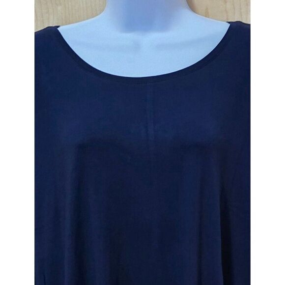 Style & Co Womens Sleeveless Navy Blue Flip Flop Dress 3X - Picture 1 of 4